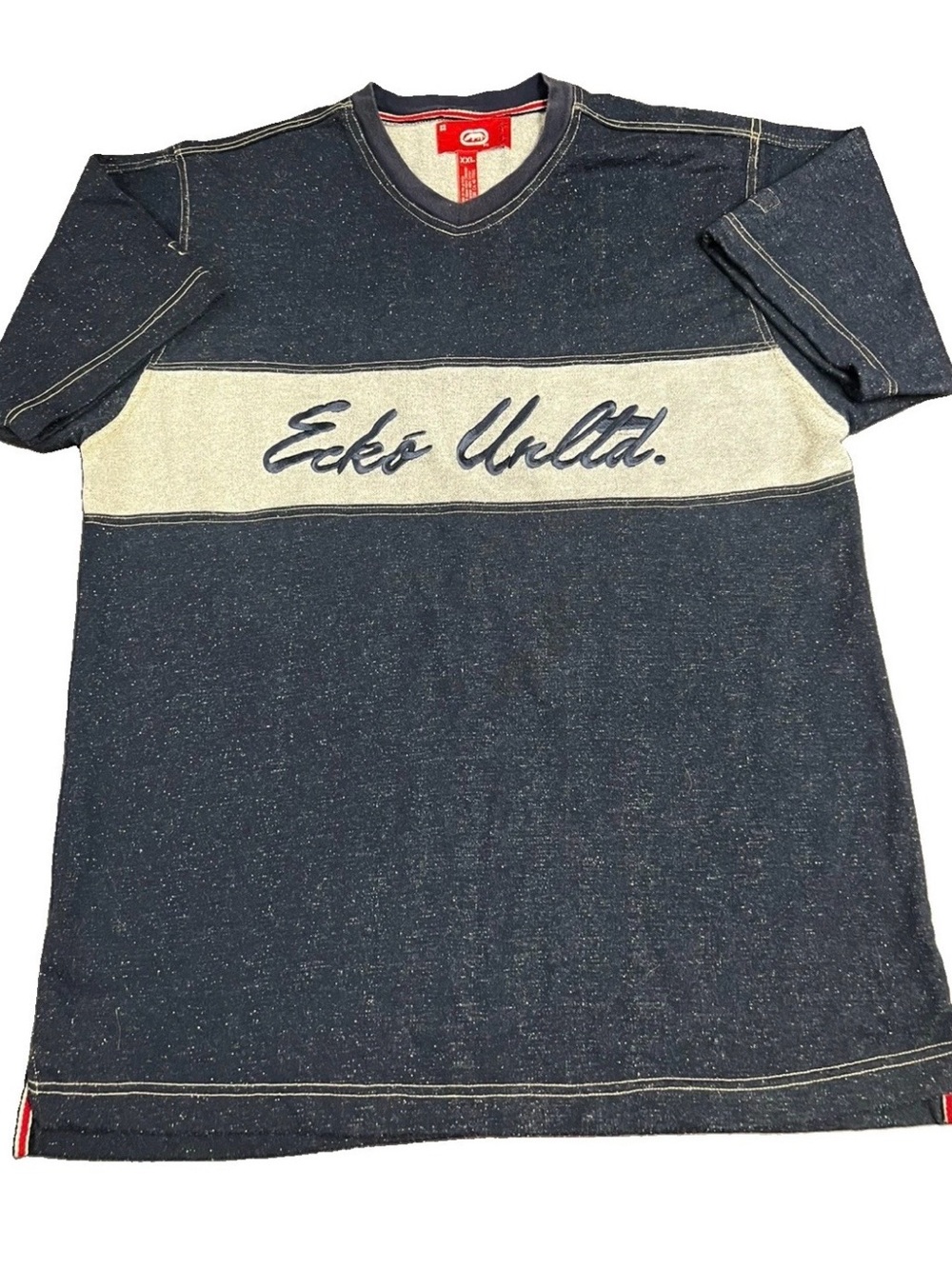 VTG Ecko Unltd Spring 2000 Spellout V-Neck XXL